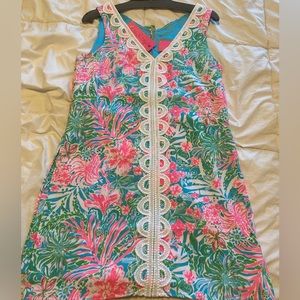Brand new w/ tags, Ronnie Romper from Lilly Pulitzer Amalfi Blue Leaf It Wild.